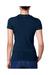 Next Level N3900 Womens Boyfriend Fine Jersey Short Sleeve Crewneck T-Shirt Navy Blue Back