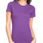 Next Level Womens Boyfriend Fine Jersey Short Sleeve Crewneck T-Shirt - Purple Berry - Closeout