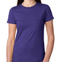 Next Level Womens Boyfriend Fine Jersey Short Sleeve Crewneck T-Shirt - Purple Rush