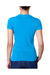 Next Level N3900 Womens Boyfriend Fine Jersey Short Sleeve Crewneck T-Shirt Turquoise Blue Back