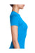 Next Level N3900 Womens Boyfriend Fine Jersey Short Sleeve Crewneck T-Shirt Turquoise Blue Side
