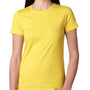 Next Level Womens Boyfriend Fine Jersey Short Sleeve Crewneck T-Shirt - Vibrant Yellow