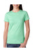 Next Level N3900 Womens Boyfriend Fine Jersey Short Sleeve Crewneck T-Shirt Mint Green Front