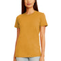 Next Level Womens Boyfriend Fine Jersey Short Sleeve Crewneck T-Shirt - Antique Gold - Closeout