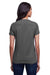 Next Level N4240 Womens Eco Performance Moisture Wicking Short Sleeve V-Neck T-Shirt Heavy Metal Grey Back