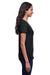 Next Level N4240 Womens Eco Performance Moisture Wicking Short Sleeve V-Neck T-Shirt Black Side