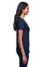 Next Level N4240 Womens Eco Performance Moisture Wicking Short Sleeve V-Neck T-Shirt Navy Blue Side