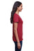 Next Level N4240 Womens Eco Performance Moisture Wicking Short Sleeve V-Neck T-Shirt Cardinal Red Side