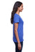 Next Level N4240 Womens Eco Performance Moisture Wicking Short Sleeve V-Neck T-Shirt Heather Sapphire Blue Side