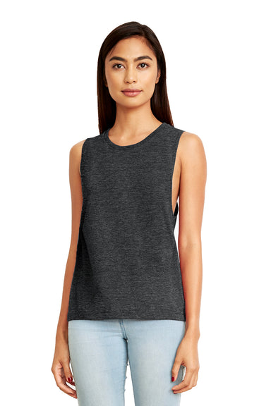 Next Level N5013 Womens Festival Muscle Tank Top Charcoal Grey Front