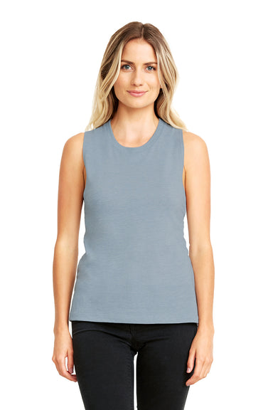 Next Level N5013 Womens Festival Muscle Tank Top Stonewashed Blue Front