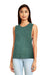 Next Level N5013 Womens Festival Muscle Tank Top Pine Green Front