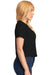 Next Level N5080 Womens Festival Cali Crop Short Sleeve Crewneck T-Shirt Black Side