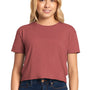 Next Level Womens Festival Cali Crop Short Sleeve Crewneck T-Shirt - Smoked Paprika Red