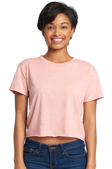 Next Level N5080 Womens Festival Cali Crop Short Sleeve Crewneck T-Shirt Desert Pink Front