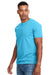 Next Level N6210 Mens CVC Jersey Short Sleeve Crewneck T-Shirt Bondi Blue Front
