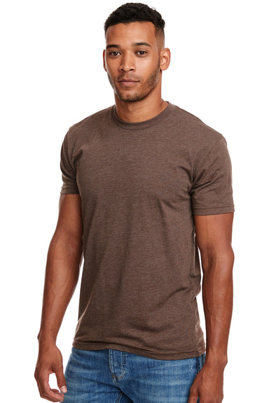 Next Level N6210 Mens CVC Jersey Short Sleeve Crewneck T-Shirt Espresso Brown Front
