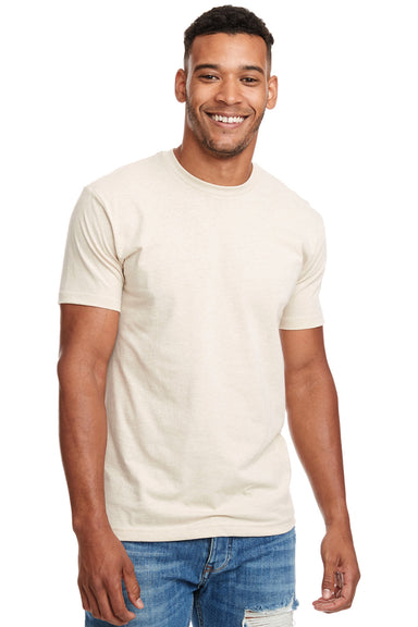 Next Level N6210 Mens CVC Jersey Short Sleeve Crewneck T-Shirt Cream Front
