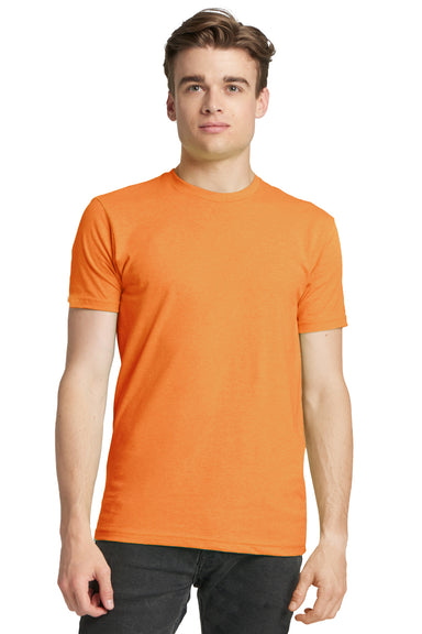 Next Level N6210 Mens CVC Jersey Short Sleeve Crewneck T-Shirt Orange Front