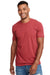 Next Level N6210 Mens CVC Jersey Short Sleeve Crewneck T-Shirt Cardinal Red Front