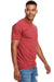 Next Level N6210 Mens CVC Jersey Short Sleeve Crewneck T-Shirt Cardinal Red Side