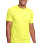 Next Level Mens CVC Jersey Short Sleeve Crewneck T-Shirt - Neon Yellow