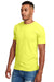 Next Level N6210 Mens CVC Jersey Short Sleeve Crewneck T-Shirt Neon Yellow Side