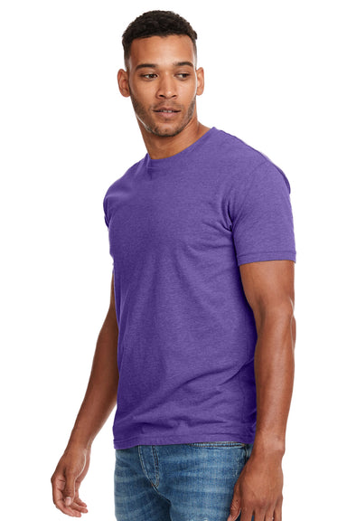 Next Level N6210 Mens CVC Jersey Short Sleeve Crewneck T-Shirt Purple Rush Front