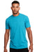 Next Level N6210 Mens CVC Jersey Short Sleeve Crewneck T-Shirt Tahiti Blue Front