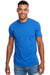 Next Level N6210 Mens CVC Jersey Short Sleeve Crewneck T-Shirt Turquoise Blue Front
