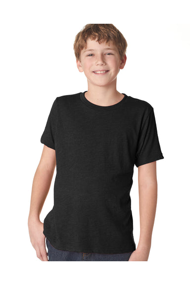 Next Level N6310 Youth Jersey Short Sleeve Crewneck T-Shirt Black Front