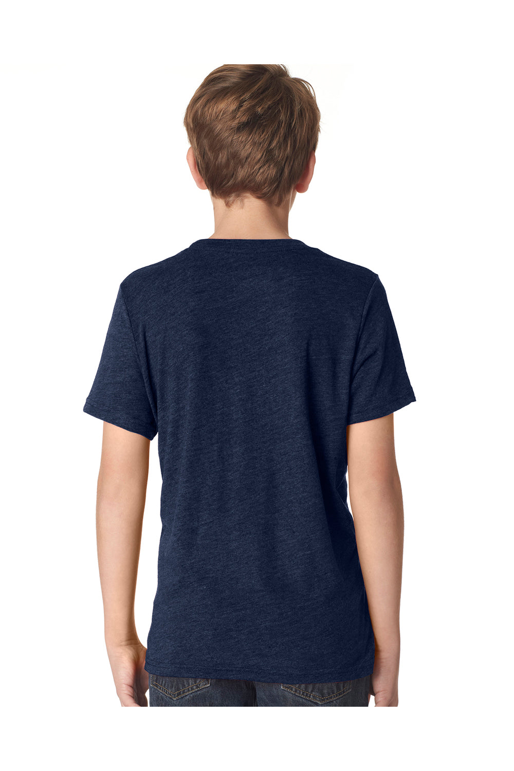 Next Level N6310 Youth Jersey Short Sleeve Crewneck T-Shirt Navy Blue Back