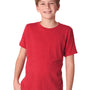Next Level Youth Jersey Short Sleeve Crewneck T-Shirt - Vintage Red