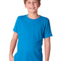 Next Level Youth Jersey Short Sleeve Crewneck T-Shirt - Vintage Turquoise Blue