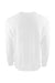 Next Level N9000/9000 Mens French Terry Long Sleeve Crewneck T-Shirt White Flat Back