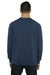 Next Level N9000/9000 Mens French Terry Long Sleeve Crewneck T-Shirt Cool Blue Back