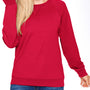 Next Level Mens French Terry Long Sleeve Crewneck T-Shirt - Red - Closeout