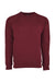 Next Level N9000/9000 Mens French Terry Long Sleeve Crewneck T-Shirt Cardinal Red Flat Front
