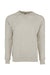 Next Level N9000/9000 Mens French Terry Long Sleeve Crewneck T-Shirt Oatmeal Flat Front