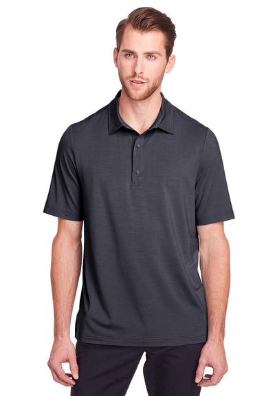 North End NE100 Mens Jaq Performance Moisture Wicking Short Sleeve Polo Shirt Carbon Grey Front