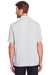 North End NE100 Mens Jaq Performance Moisture Wicking Short Sleeve Polo Shirt Platinum Grey Back