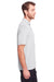 North End NE100 Mens Jaq Performance Moisture Wicking Short Sleeve Polo Shirt Platinum Grey Side