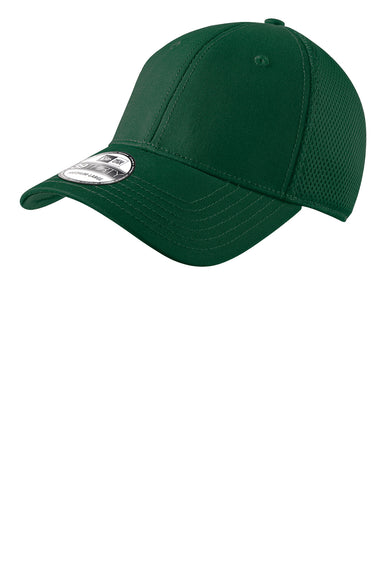 New Era NE1020 Mens Stretch Fit Hat Dark Green Front