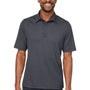 North End Mens Replay Recycled Moisture Wicking Short Sleeve Polo Shirt - Carbon Grey