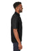 North End NE102 Mens Replay Recycled Short Sleeve Polo Shirt Black Side