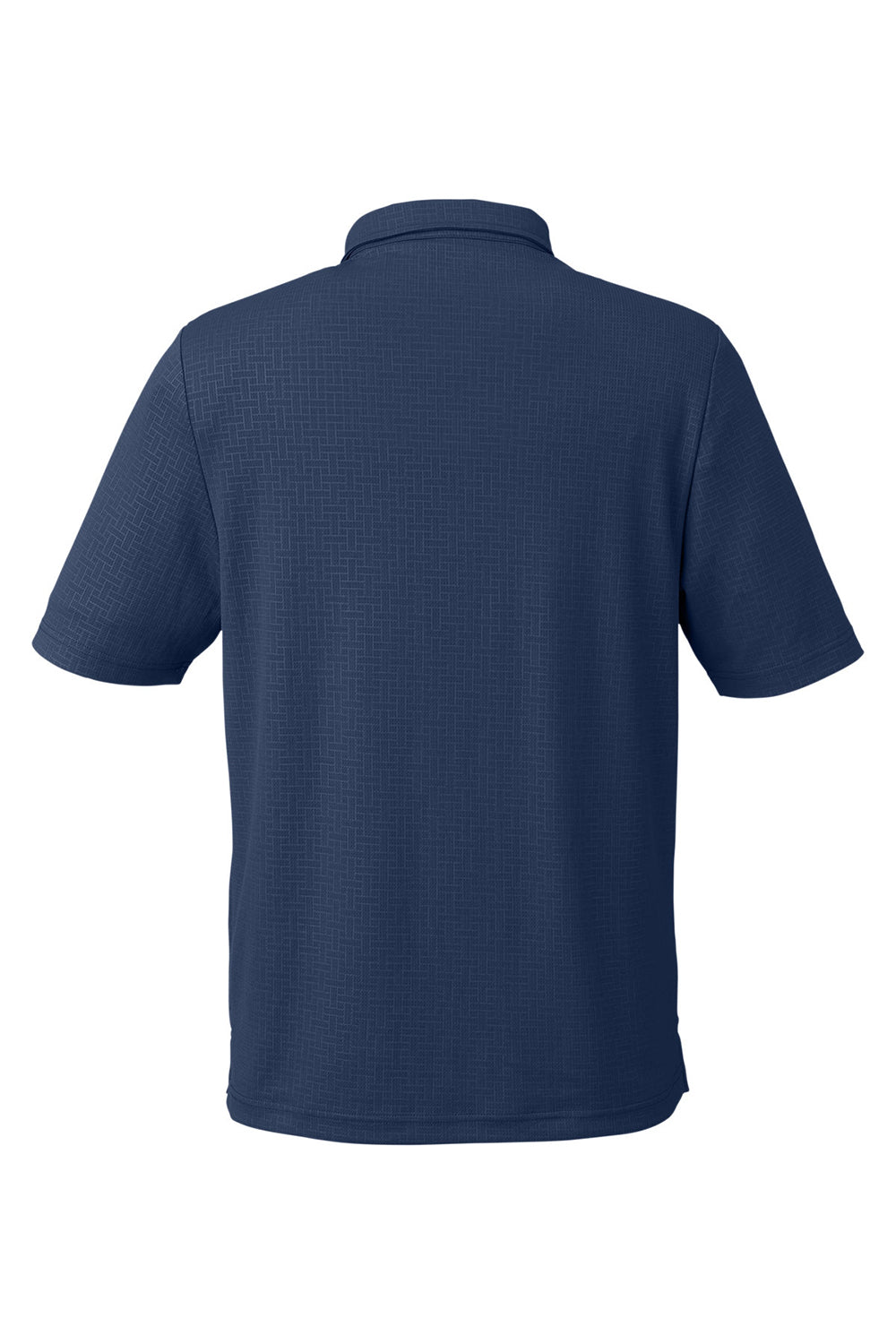 North End NE102 Mens Replay Recycled Short Sleeve Polo Shirt Classic Navy Blue Flat Back