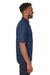 North End NE102 Mens Replay Recycled Short Sleeve Polo Shirt Classic Navy Blue Side
