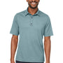North End Mens Replay Recycled Moisture Wicking Short Sleeve Polo Shirt - Opal Blue - NEW