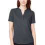North End Womens Replay Recycled Moisture Wicking Short Sleeve Polo Shirt - Carbon Grey