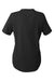 North End NE102W Womens Replay Recycled Short Sleeve Polo Shirt Black Flat Back
